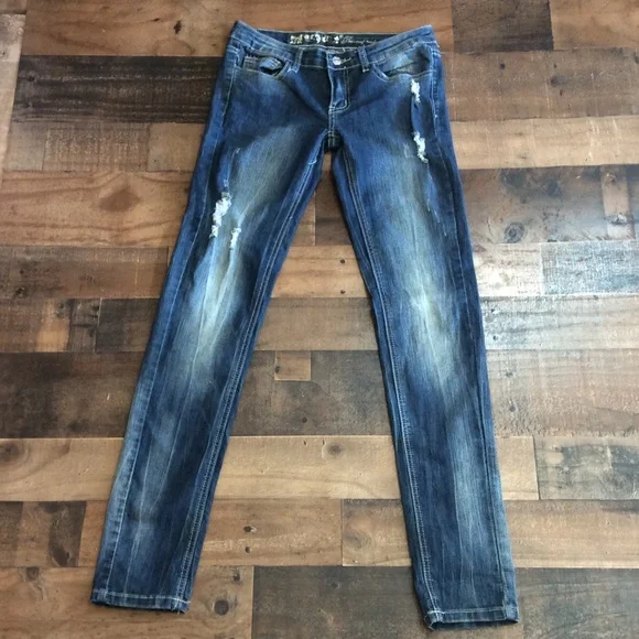 𝓜𝓪𝓒𝓱𝓲𝓷𝓮 𝓓𝓲𝓢𝓣𝓻𝓮𝓢𝓢𝓮𝓭 𝓢𝓴𝓲𝓷𝓷𝔂 𝓙𝓮𝓪𝓷𝓢 - Picture 2 of 5